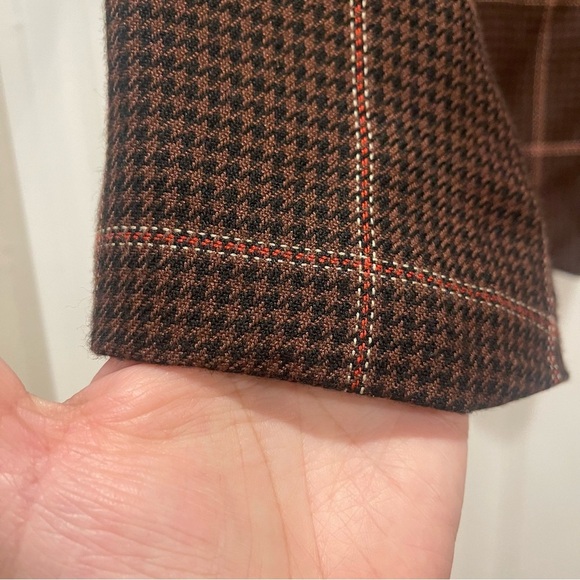 Vtg Collections Blazer Women’s 8 Houndstooth Check Academia Preppy Equestrian - Picture 4 of 7